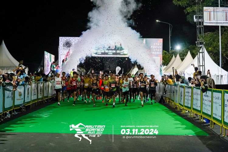Race photo from Arutmin Borneo Run 2024