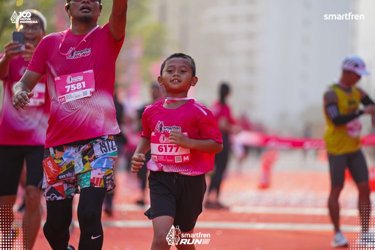 Race photo from Smartfren Run 2025 