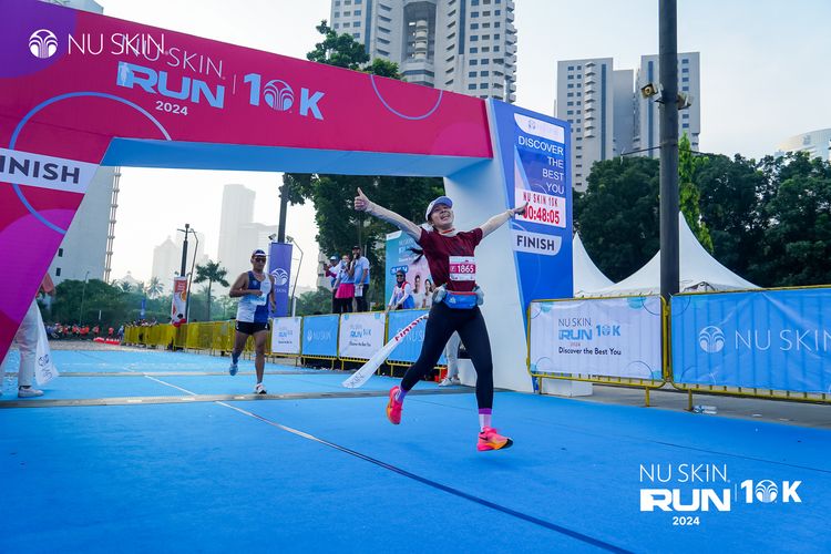 Race photo from Nu Skin Run 10K