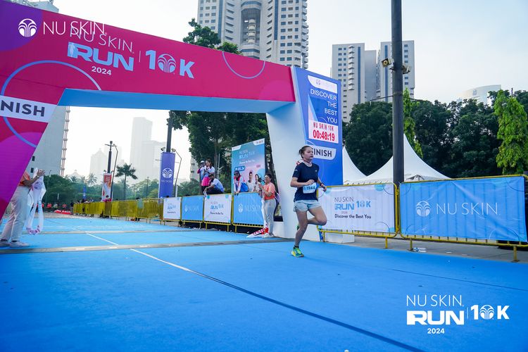 Race photo from Nu Skin Run 10K