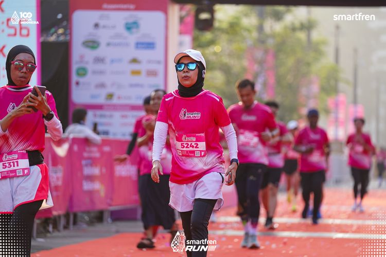Race photo from Smartfren Run 2025 