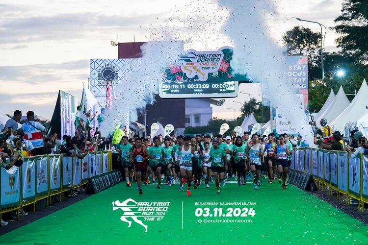 Race photo from Arutmin Borneo Run 2024