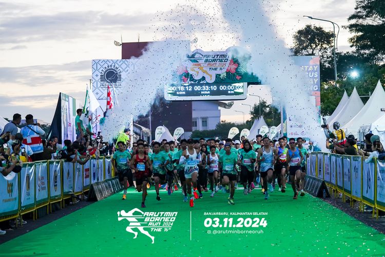Race photo from Arutmin Borneo Run 2024