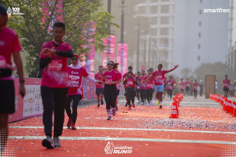 Race photo from Smartfren Run 2025 