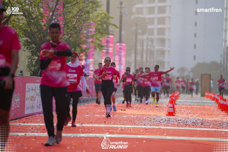 Race photo from Smartfren Run 2025 