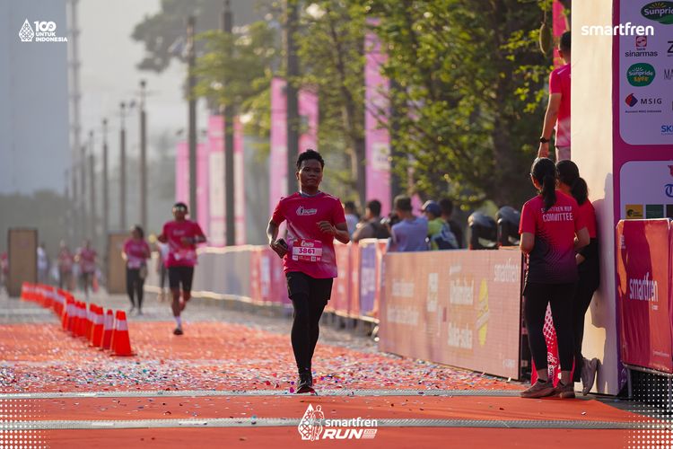 Race photo from Smartfren Run 2025 