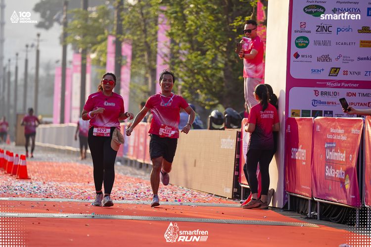 Race photo from Smartfren Run 2025 