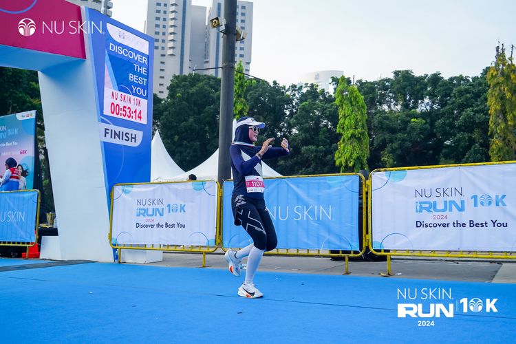 Race photo from Nu Skin Run 10K