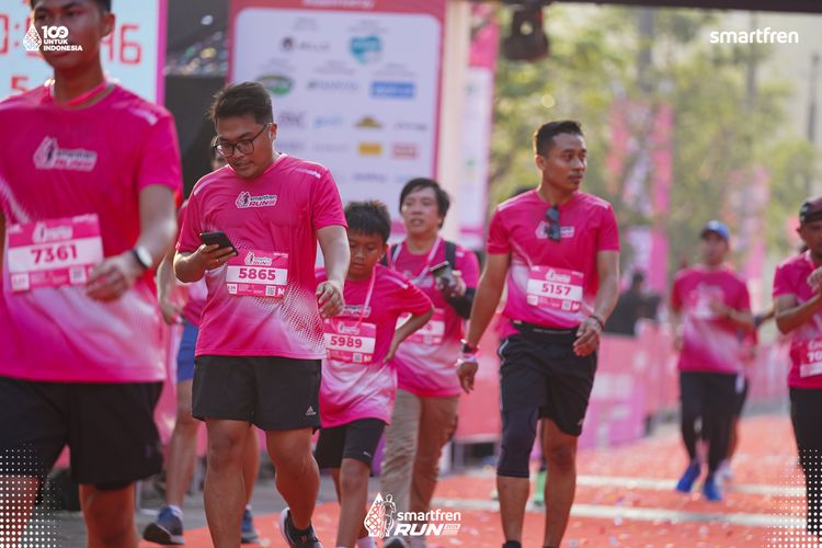 Race photo from Smartfren Run 2025 