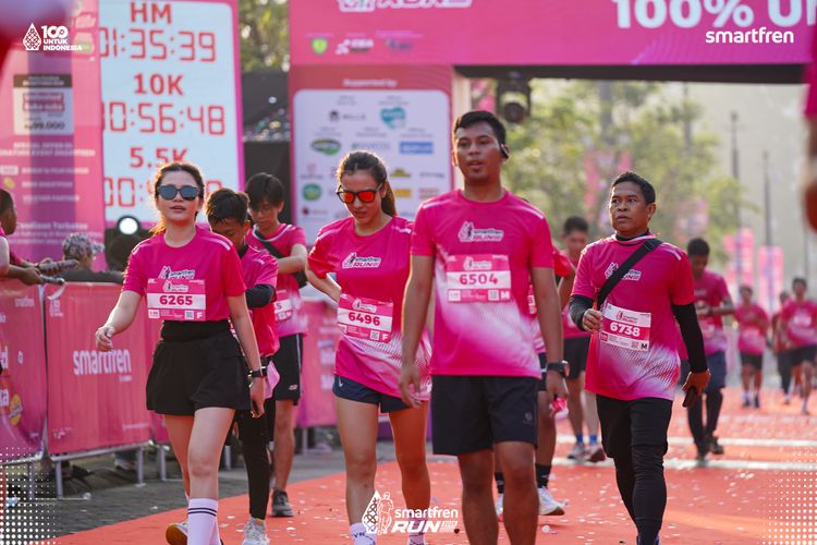 Race photo from Smartfren Run 2025 