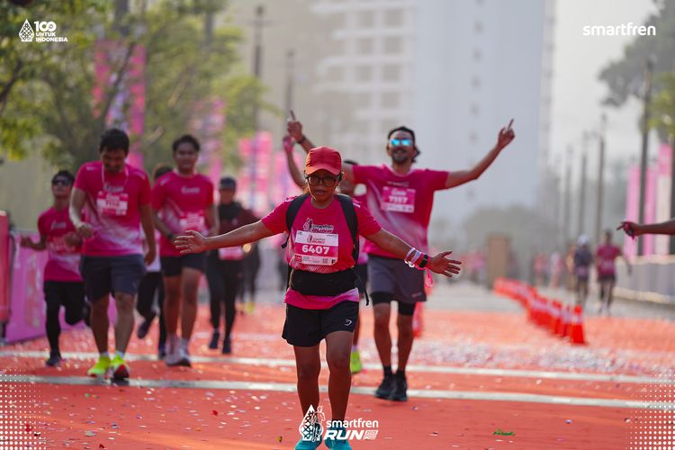 Race photo from Smartfren Run 2025 