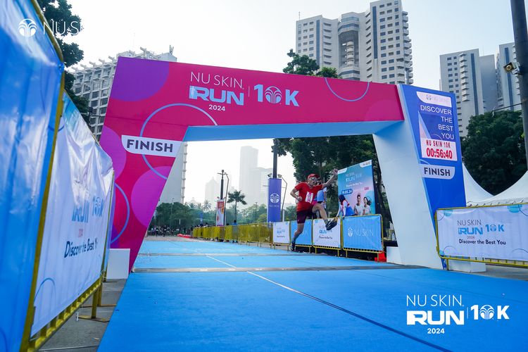 Race photo from Nu Skin Run 10K