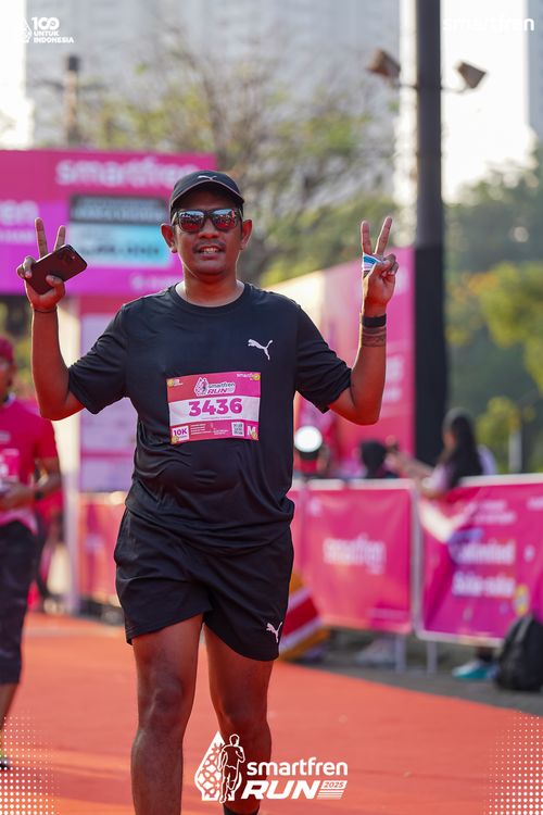 Race photo from Smartfren Run 2025 