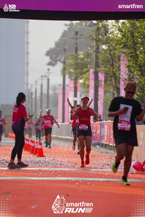Race photo from Smartfren Run 2025 