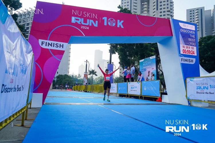 Race photo from Nu Skin Run 10K