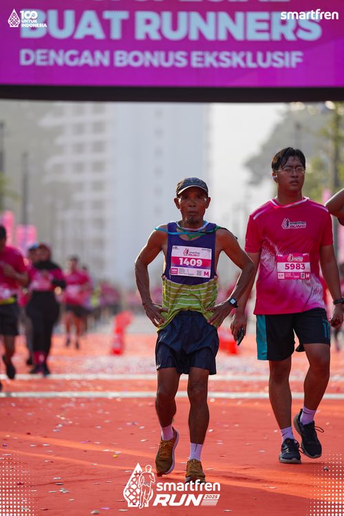 Race photo from Smartfren Run 2025 
