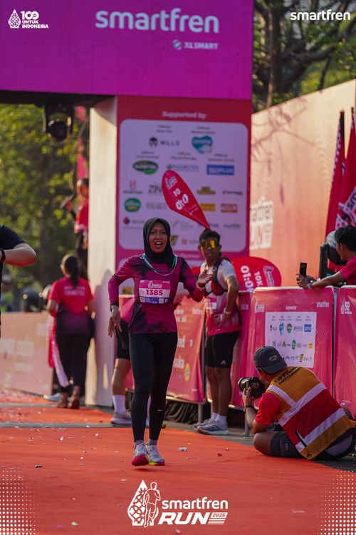 Race photo from Smartfren Run 2025 