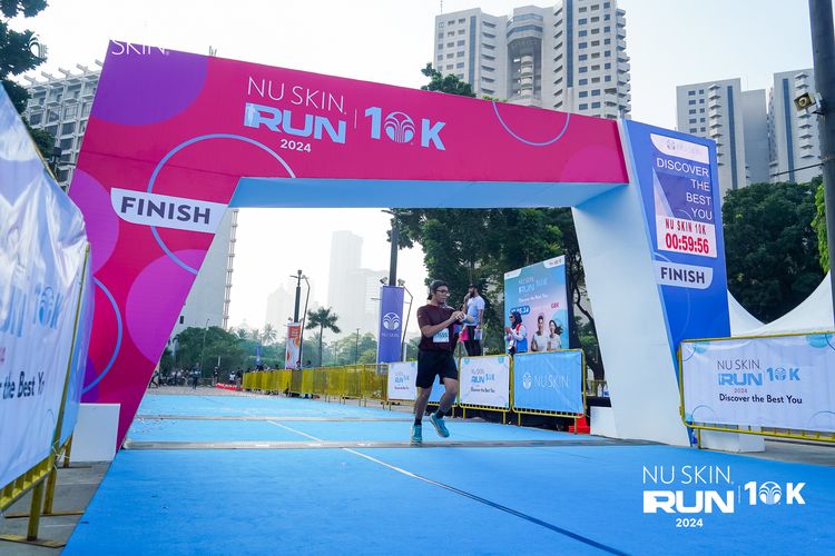 Race photo from Nu Skin Run 10K