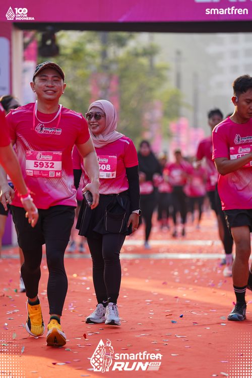 Race photo from Smartfren Run 2025 