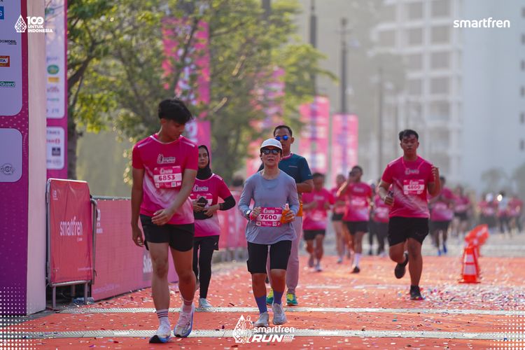 Race photo from Smartfren Run 2025 