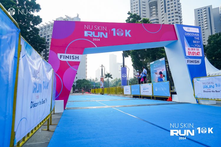 Race photo from Nu Skin Run 10K
