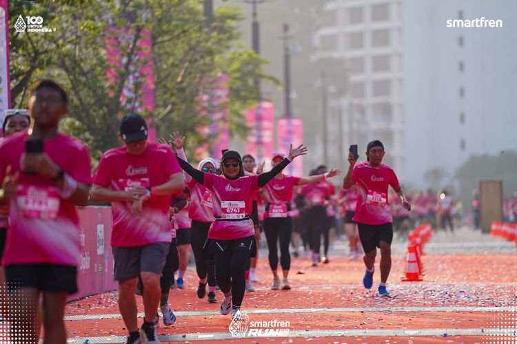 Race photo from Smartfren Run 2025 