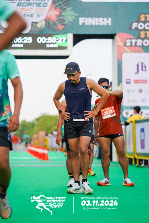 Race photo from Arutmin Borneo Run 2024