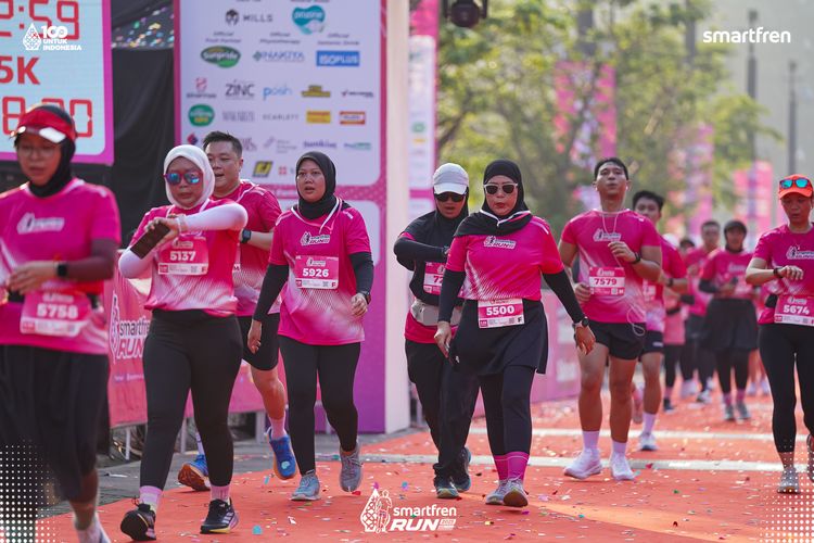 Race photo from Smartfren Run 2025 