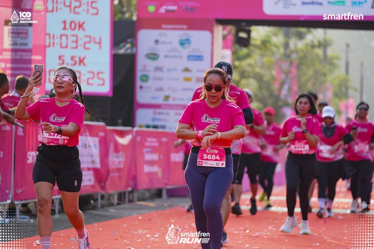 Race photo from Smartfren Run 2025 
