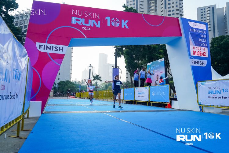 Race photo from Nu Skin Run 10K