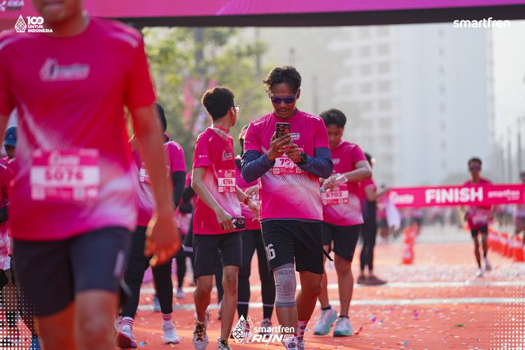 Race photo from Smartfren Run 2025 