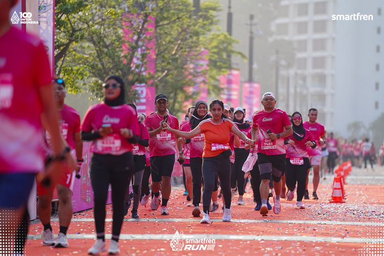 Race photo from Smartfren Run 2025 