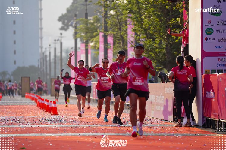 Race photo from Smartfren Run 2025 