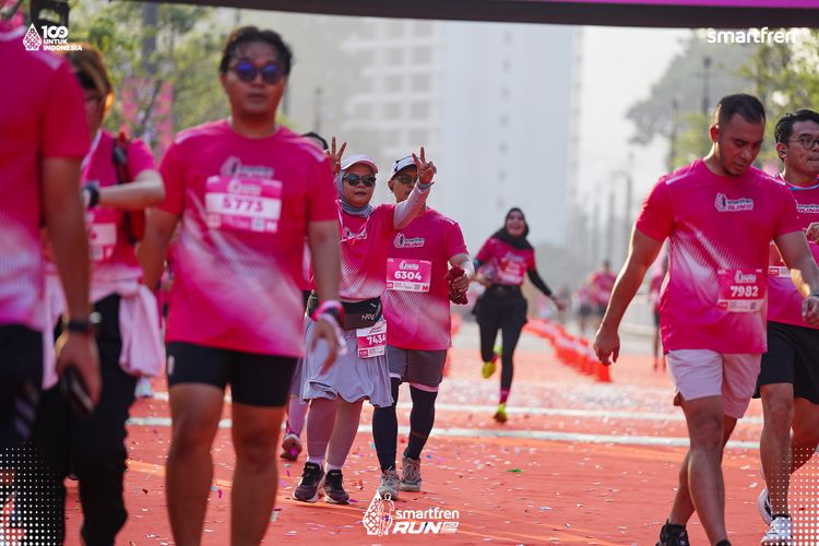 Race photo from Smartfren Run 2025 