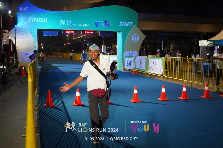 Race photo from BAF LIONS RUN 2024