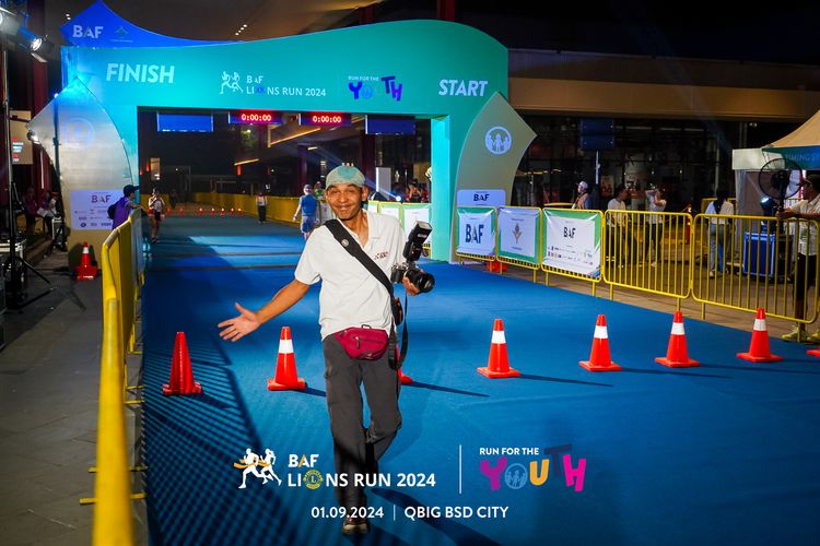 Race photo from BAF LIONS RUN 2024