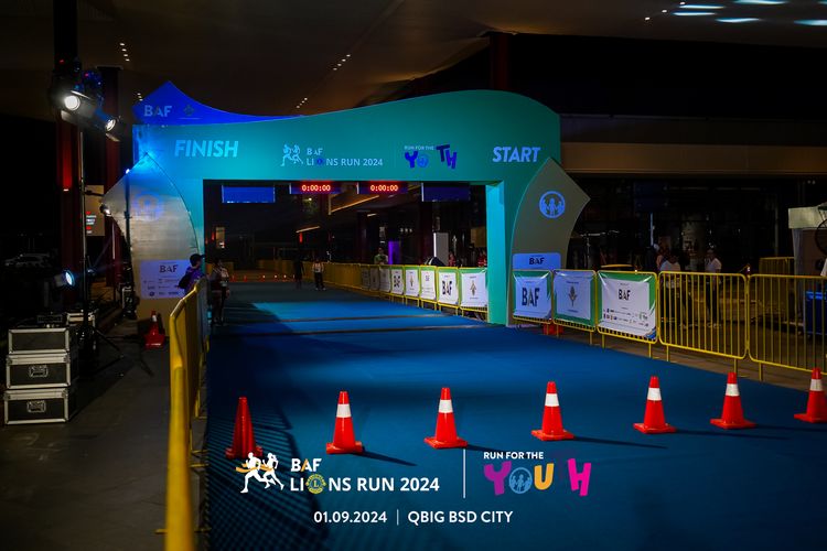 Race photo from BAF LIONS RUN 2024