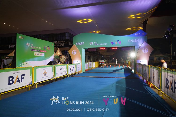 Race photo from BAF LIONS RUN 2024