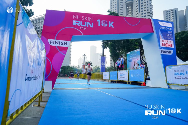 Race photo from Nu Skin Run 10K