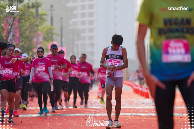 Race photo from Smartfren Run 2025 