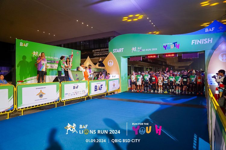 Race photo from BAF LIONS RUN 2024