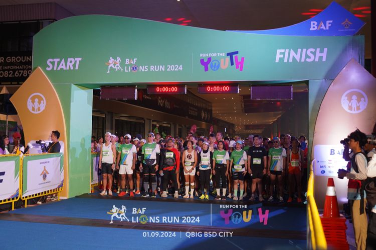 Race photo from BAF LIONS RUN 2024