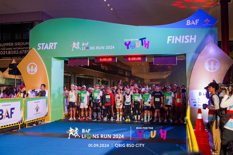 Race photo from BAF LIONS RUN 2024