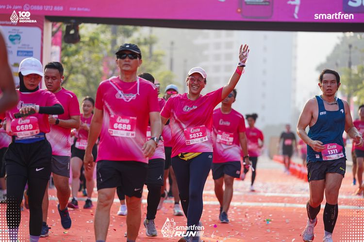 Race photo from Smartfren Run 2025 