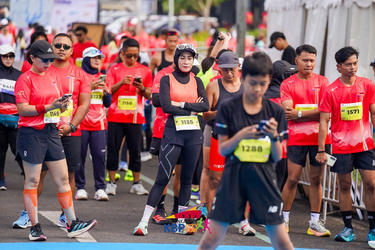 Race photo from CISANGKAN KBP CITY RUN 2025