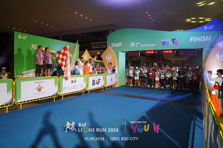 Race photo from BAF LIONS RUN 2024