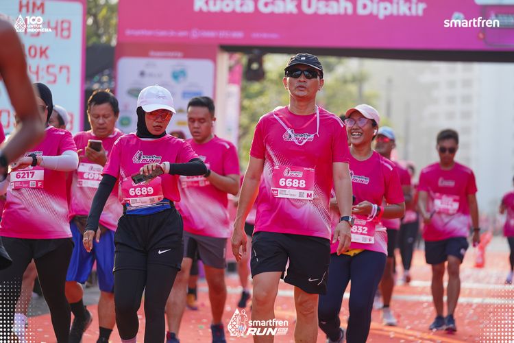 Race photo from Smartfren Run 2025 