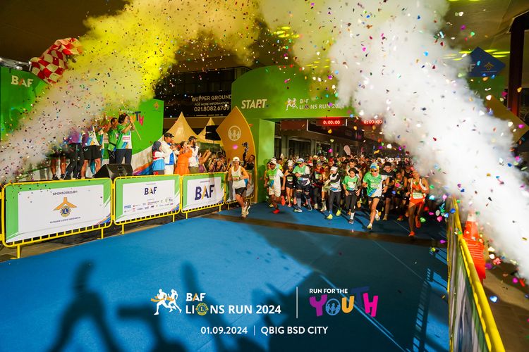 Race photo from BAF LIONS RUN 2024