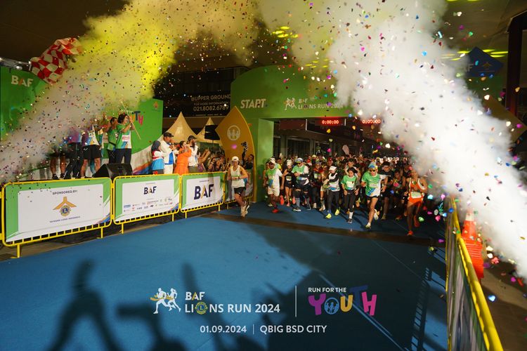 Race photo from BAF LIONS RUN 2024