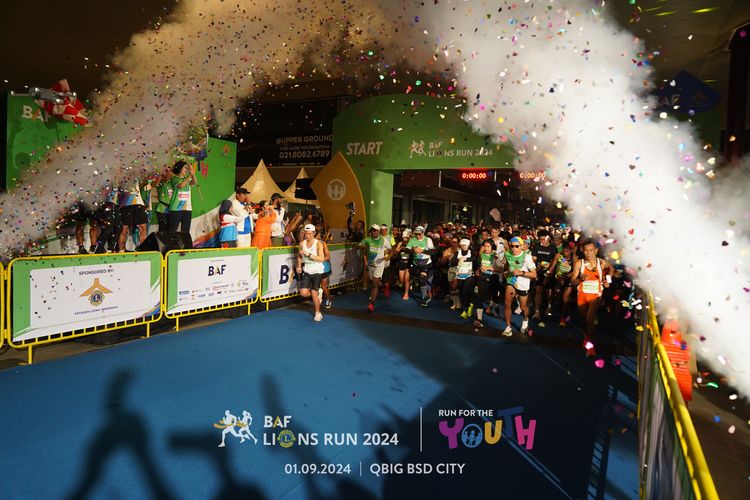 Race photo from BAF LIONS RUN 2024